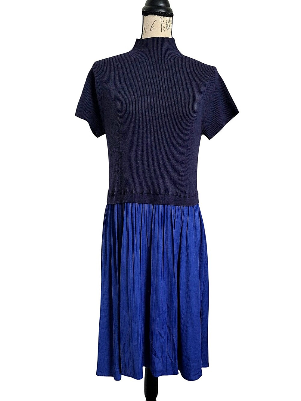 Anthropologie The Thea Mini Twofer Short sleeve sweater dress 2X Preppy Casual